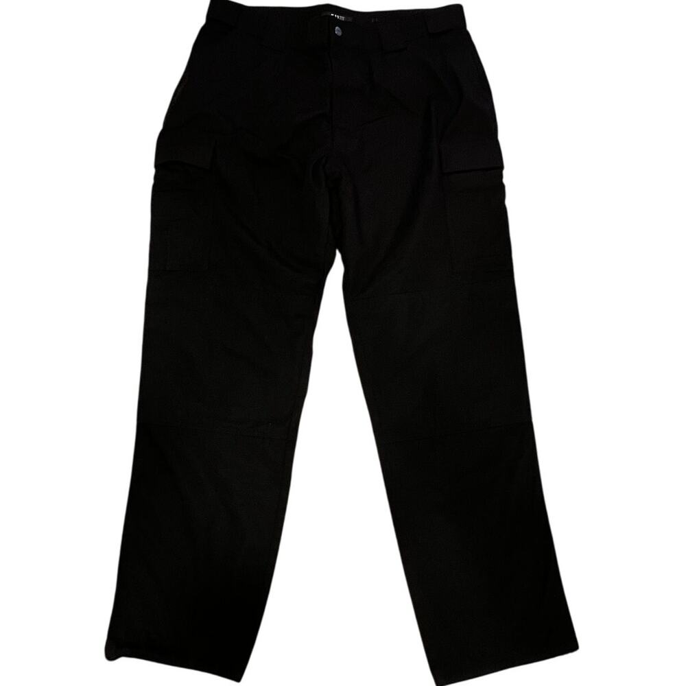 5.11 Tactical Men's‎ Black Cargo Pants 2XL Long, Drawstring Hem Chores Durable